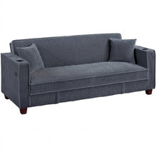 Load image into Gallery viewer, Modern Convertible Sofa With Hidden Storage USB Port, Cup Holder
