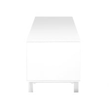 Load image into Gallery viewer, ManufactuRed / Wood Cabinet Enclosed Storage TV Stand - White

