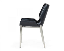 Load image into Gallery viewer, Faux Leather Moder Dining Chairs (Set of 2) - Black
