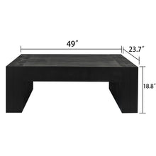 Load image into Gallery viewer, Modern Farmhouse Living Room Block Leg Coffee Table

