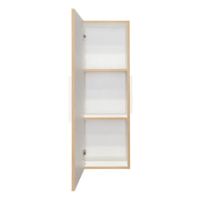 Load image into Gallery viewer, Medicine Single Door Cabinet, Three Shelves - Light Oak / White
