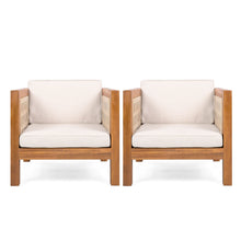 Load image into Gallery viewer, Outdoor Club Chair &amp; Rope Arm And Cushions

