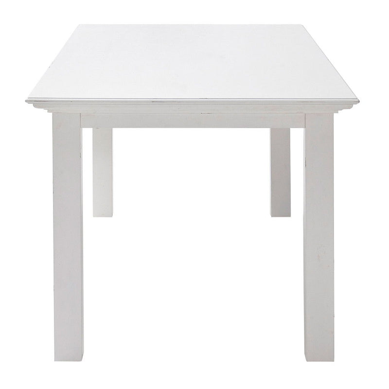 63" Solid Wood Dining Room Table - White