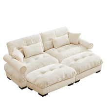 Load image into Gallery viewer, Super Comfort Oversized Modular Sectional Sofa With Movable Ottoman
