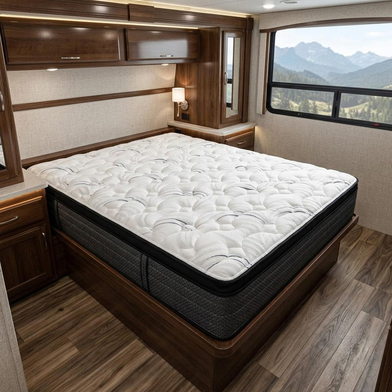 Foam Plush Euro Top Hybrid Mattress (746856) - RV King