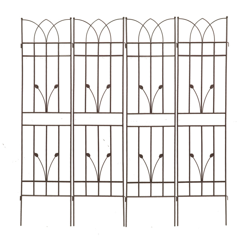 Metal Garden Trellis Rustproof For Climbing Plants Outdoor Flower Support