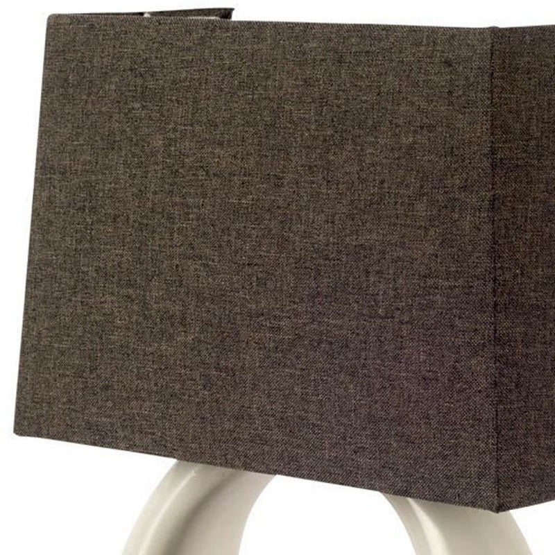 1Metal Fabric Corner Wall Light - Gray