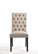 Load image into Gallery viewer, Tufted And Upholstered Linen Open Back Dining Side Chairs (Set of 2) - Tan
