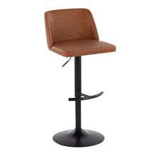 Load image into Gallery viewer, Toriano - Contemporary Adjustable Bar Stool With Rounded T Footrest (Set of 2)
