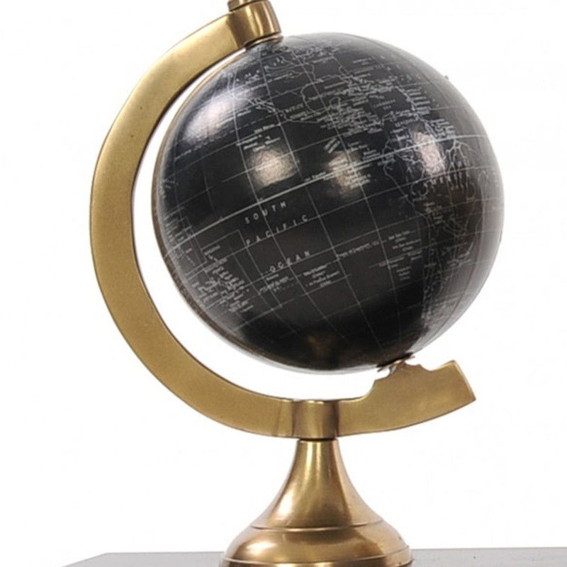Metal Hand Painted Figurine (364219) - Brass And Black
