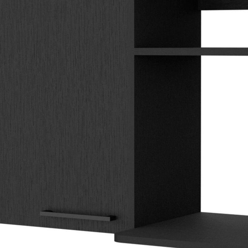 Accent Cabinet With Two Shelves - Black