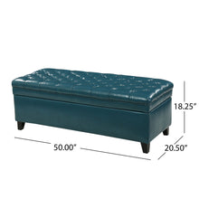 Load image into Gallery viewer, Juliana - Storage Ottoman With Birch Legs
