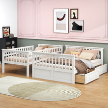 Load image into Gallery viewer, Bunk Bed With Drawers, Convertible Storage Bed
