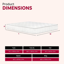 Load image into Gallery viewer, Premium 9" Medium Pocket Spring Mattress
