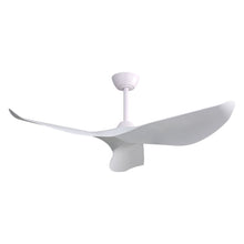 Load image into Gallery viewer, Indoor Ceiling Fan Without Light, 6 Speeds Reversible DC Motor, 3 ABS Blade Ceiling Fan White For Bedroom - White
