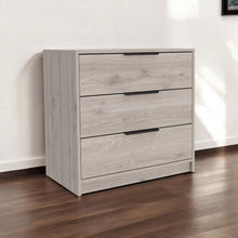 Load image into Gallery viewer, 28" Three Drawer Dresser - Light Gray
