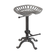 Load image into Gallery viewer, Backless Adjustable Height Bar Chair With Footrest 23" - Gray
