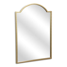 Load image into Gallery viewer, 32" Metal Beaded Arch Accent Mirror - Gold
