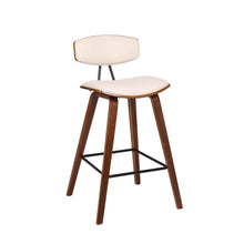 Load image into Gallery viewer, Iron Low Back Counter Height Bar Chair - Cream / Brown
