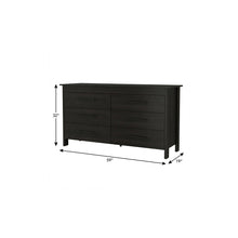 Load image into Gallery viewer, Six Drawer Double Dresser (737987) - Black
