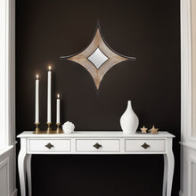 Load image into Gallery viewer, 17" Diamond Framed Accent Mirror - Dark Brown
