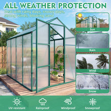 Load image into Gallery viewer, Polycarbonate Walk-In house, Raised Base For Outdoor In All Season

