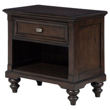Load image into Gallery viewer, Berwick - 1 Drawer Nightstand With Open Cubby - Dark Oak
