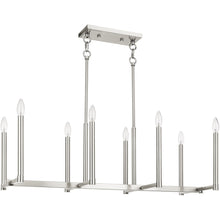 Load image into Gallery viewer, 18'' Eight Light Dimmable Chandelier With Shades - Nickel
