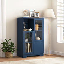 Load image into Gallery viewer, Modern Cabinet With Glass Doors And Drawer
