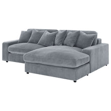 Load image into Gallery viewer, Marcus - Fog Track Arms Reversible Sectional With Pillows - Fog
