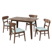 Load image into Gallery viewer, 5 Piece Dining Set With Table And 4 Upholstered Chairs
