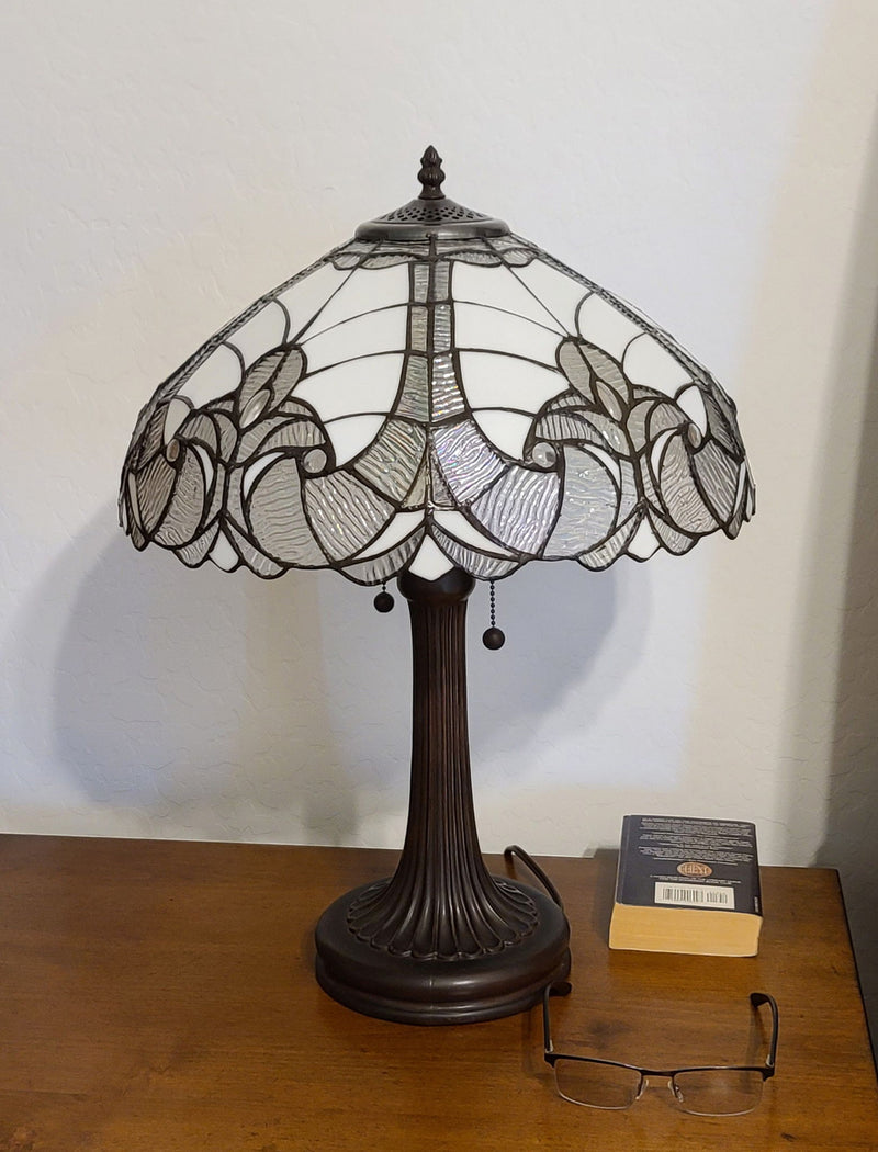 Metal Two Light Candlestick Table Lamp With Dark Brown Shade - Dark Brown
