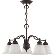 Load image into Gallery viewer, Dimmable Five Light Chandelier With Shades - Bronze
