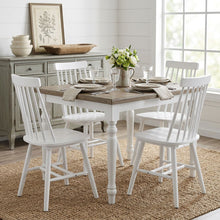 Load image into Gallery viewer, Solid Wood Windsor Back Dining Side Chairs (Set of 4) - White
