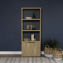 Load image into Gallery viewer, Noriega - 3 Shelf Media Tower With Open Shelves And Hidden Cabinet Storage - Mango Color
