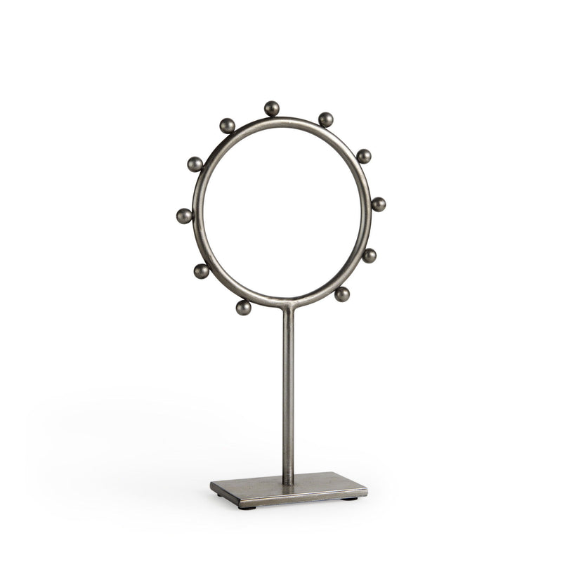 Circle Tabletop Sculpture (608694) - Gray
