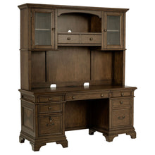 Load image into Gallery viewer, Stigham - 5 Drawer Credenza With Hutch - Oak

