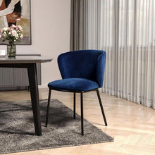 Load image into Gallery viewer, Royal Modern Dining Chairss (Set of 2) - Blue / Black

