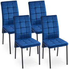 Load image into Gallery viewer, High Back Nordic Dining Chair Modern Fabric Chair With Legs (Set of 2)
