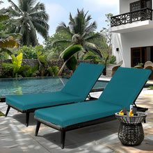 Load image into Gallery viewer, 2 Piece Outdoor Chaise Lounge Cushion Set, Replacement Cushions For Patio Furniture
