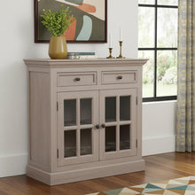 Load image into Gallery viewer, Solid Wood Accent Cabinet With Two Doors Two Drawers - Brown
