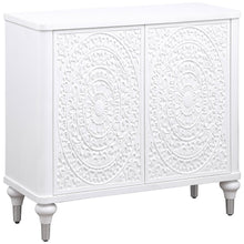 Load image into Gallery viewer, Angus - 2 Door Mandala Accent Cabinet - White
