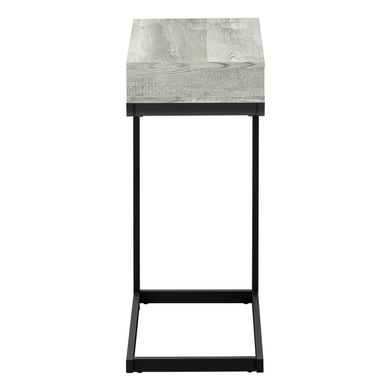 Drawer Metal Accent Table - Gray And Black