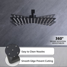 Load image into Gallery viewer, 12" Ceiling Mount Shower System With Rain Mixer And Handheld Shower
