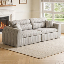 Load image into Gallery viewer, 3 Seater, Couch With Throw Pillows For Living Room
