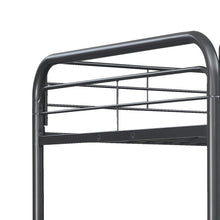 Load image into Gallery viewer, Triple Bunk Bed, Full Size With Sturdy Metal Frame And Safe Stairs - Black
