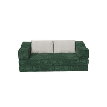 Load image into Gallery viewer, 3 Seat Folding Floor Couch &amp; King Size Bed Mattress
