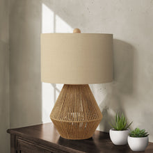 Load image into Gallery viewer, Lighting, Table Lamp, Rope, Resin, Transitional - Brown

