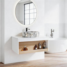 Load image into Gallery viewer, Floating Bathroom Vanity With Vessel Sink
