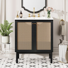 Load image into Gallery viewer, Bathroom Vanity With Soft Closing Mechanism - Black
